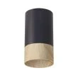 CANDELLUX 2228341 CONTI LAMPA SUFITOWA TUBA 1X15W GU10 5,5/10 CZARNY+DREWNIANY