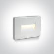 ONE LIGHT 68064/W/W Simi 2 biała ścienna oprawa do wbudowania LED 3000K 3,6W IP65
