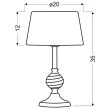 CANDELLUX 41-34618 FERO LAMPKA GABINETOWA 1X60W E27 SELEDYNOWA