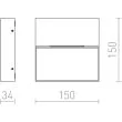 RENDL R12544 AQILA SQ ścienna antracyt 230V LED 6W IP54 3000K