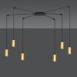 EMIBIG 526/6 LAMPA WISZĄCA TRAKER 6 BL/GOLD