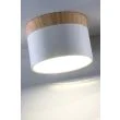 CANDELLUX 2273648 OPRAWA SUFITOWA TUBA 9W LED 4000K BIAŁY+DREWNIANY ŚR. 8,8 CM