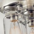 ELSTEAD Brinley KL-BRINLEY-F-NI 3 Light Flush Mount - Brushed Nickel