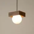 SIGMA 33663 lampa wisząca Bloom 1 zwis czarny brązowy