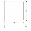 CANDELLUX STUDIO 10-81940 QUATTRO LAMPA PLAFON  12W LED