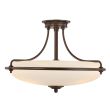 ELSTEAD Griffin QZ-GRIFFIN-SFM-PN 4 Light Semi-Flush Light - Palladian Bronze