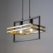 SIGMA 32389 MERCI 2 lampa wisząca czarna złoty