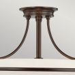 ELSTEAD Griffin QZ-GRIFFIN-SFM-PN 4 Light Semi-Flush Light - Palladian Bronze