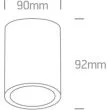 ONE LIGHT 67138C/G/D Modi szary zewnętrzny cylinder sufitowy 6000K 6x1W IP54