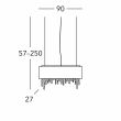 KOLARZ 0240.85.5.W PARALUME lampa wisząca