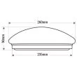 INQ PLC050PNW Plafoniera LED VIKA 30W 840 HF okrągła