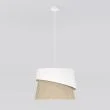EMIBIG 1711/1 CANVA 1 WHITE NATURAL Lampa wisząca