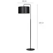 EMIBIG 570/3 TRAPO LP1 BLACK / GREY LAMPA STOJĄCA
