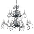 ELSTEAD AMARILLI AML15 BLK/SILVER 15Lt Chandelier