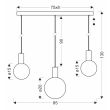 CANDELLUX STUDIO 33-51110 TESTA lampa wisząca