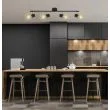 CANDELLUX 94-66657 LAMPA ACROBAT LISTWA 4X40W E14 CZARNY KLOSZ ZŁOTY