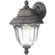 DAR ALD1635 ALDGATE W/LT OUTDOOR BLK GOLD IP44