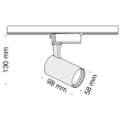 WYPRZEDAŻ MAYTONI TR003-1-6W4K-B Single phase track system Track lamps Track Lighting Black oprawa 1-fazowy