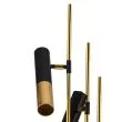 Step into Design ST-5718-3 Lampa stojąca GOLDEN PIPE-3 czarno złota 180 cm