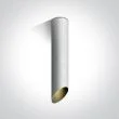 ONE LIGHT 12105E2/W/B Litochoro biała oprawa sufitowa z czarnym odbłyśnikiem i oprawką GU10 MR16 10W