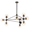 Step into design ST-9047-10 amber Lampa wisząca ASTRIFERO-10 bursztynowo czarna 90 cm
