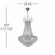 KOLARZ 0412.88+4.3.SPT EMPIRE żyrandol złoto 24K