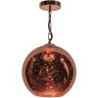 DAR SPE0164 SPECKLE 1LT PENDANT SPECKLED COPPER GLASS