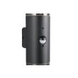 TRIO HOOSIC - CZUJNIK RUCHU 222260232 LAMPA ZEWNĘTRZNA ŚCIENNA czarny