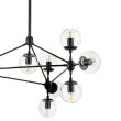 Step into Design ST-9047-15 transparent Lampa wisząca ASTRIFERO-15 transparentno czarna 110 cm