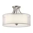 ELSTEAD Lacey KL-LACEY-SFM-AP 4 Light Semi-Flush Mount - Antique Pewter