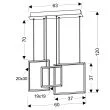 CANDELLUX A0026-330 KEOS LAMPA WISZĄCA 54X9 36W LED BIAŁY 4000K APETI