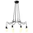 CANDELLUX 38-71057 BASSO LAMPA WISZĄCA 8X40W E27 CZARNY MATOWY