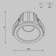 MAYTONI DL043-01-10W2.7K-RD-WB-DE Alfa LED oprawa wpuszczana