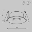 MAYTONI DL088-GU10-RD-MG Slim Downlight złoty