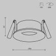MAYTONI DL088-GU10-RD-MG Slim Downlight złoty