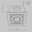 MAYTONI DL093-01-10W3K-W Metal Modern Downlight biały