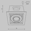 MAYTONI DL093-01-10W3K-W Metal Modern Downlight biały