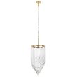 Step into design DP0339-600 gold Lampa wisząca WAVE złota 60 cm