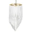 Step into design DP0339-600 gold Lampa wisząca WAVE złota 60 cm