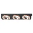 RENDL R13263 SHARM SQ III wpuszczana czarna miedź/miedź 230V LED 3x10W 24° 3000K