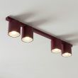 EMIBIG 1697/4 NANO 4 BURGUNDY Lampa sufitowa