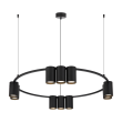 MILAGRO ML0373 Lampa wisząca (koło) GENESIS BLACK 10xGU10