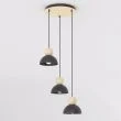 EMIBIG 1676/3PREM KAKI 3PREM BLACK LAMPA WISZĄCA