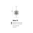 AZZARDO AZ2115 Sirius Stick 75 (chrome)