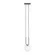 EMIBIG 1112/1 LAMPA WISZĄCA GLAM 1 BLACK/OPAL