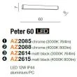 AZZARDO AZ2614 Peter 60 3000 (matt black)