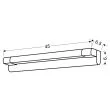 CANDELLUX 20-32577 MIA 1 KINKIET 5W LED CHROM