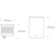 ONE LIGHT 69050/W Orovas wpust ze stali nierdzewnej COB LED o strukturze plastra miodu 3000K 20W IP67 ze stali nierdzewnej 316,AC LED
