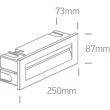 ONE LIGHT 68066/W/W Simi 3 biała ścienna oprawa do wbudowania LED 3000K 8,5W IP65