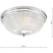 DAR ARB5250 ARBOR 3LT FLUSH POL CHR IP44